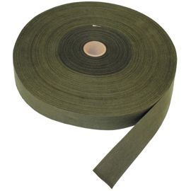 US cloth tape, cotton, OD green, 5 cm, 91,44 m, like new