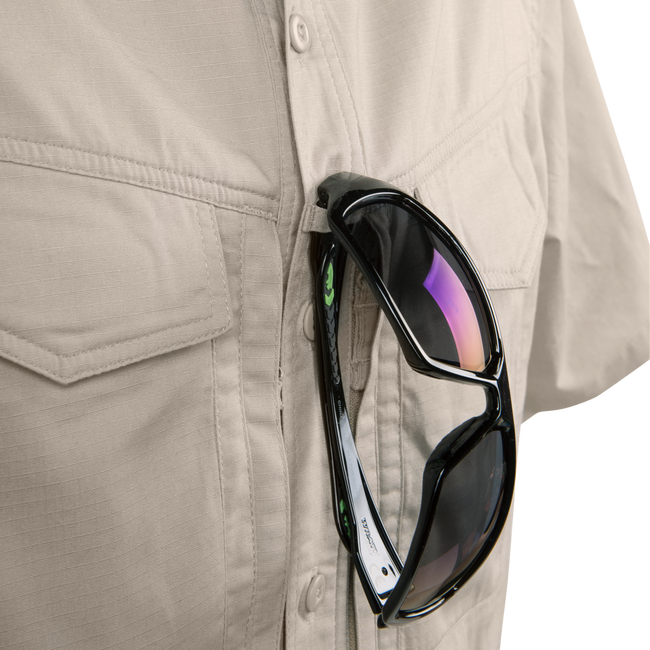 SHORT-SLEEVED SHIRT - DEFENDER MK2® - POLYCOTTON RIPSTOP - Helikon-Tex® - BLACK