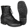 LEATHER BOOTS - TRETORN - SWEDISH ARMY MILITARY SURPLUS - BLACK - USED