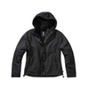 LADIES JACKET - FRONTZIP WINDBREAKER - BLACK - BRANDIT