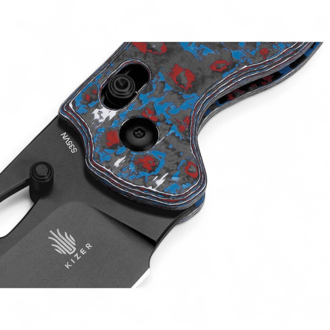 EDC Pocket Knife Sheepdog C01C CF Nebula - Blue