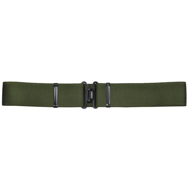 OD GREEN NYLON BELT - 5.8 CM - MILITARY SURPLUS FROM BRITISH ARMY - USED