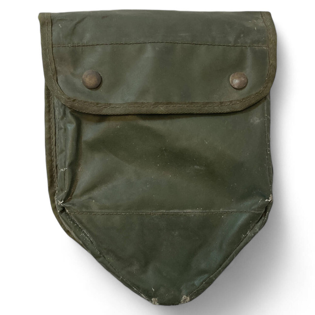 PROTECTION COVER FOR FOLDABLE SHOVEL - BELGIAN ARMY MILITARY SURPLUS - OLIVE GREEN - USED