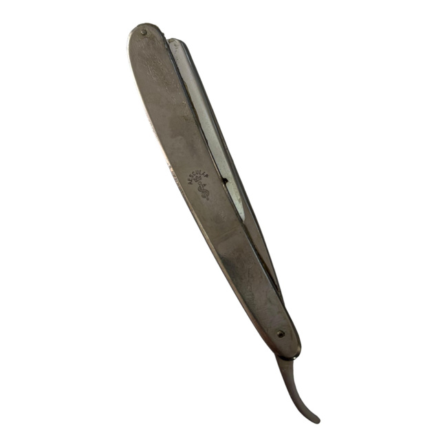 Classic barber razor with AESCULAP engraving - Straight Razor Vintage - Romanian surplus - Collectible item