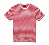 Short Sleeve Striped T-Shirt - Red-White - Brandit