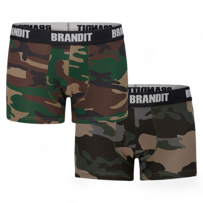 LOGO BOXERS - WOODLAND/DARKCAMO - BRANDIT (2/PACK)