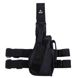 TACTICAL HOLSTER FOR RIGHT LEG - MFH - BLACK
