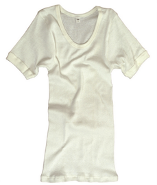 WHITE T-SHIRT RIP - GERMAN MILITARY SURPLUS - LIKE NEW (Size 4-8 Sorted)