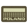 POLAND PATCH (with flag) - 50 x 80 mm - LASER CUT - RANGER GREEN/GID - M-TAC