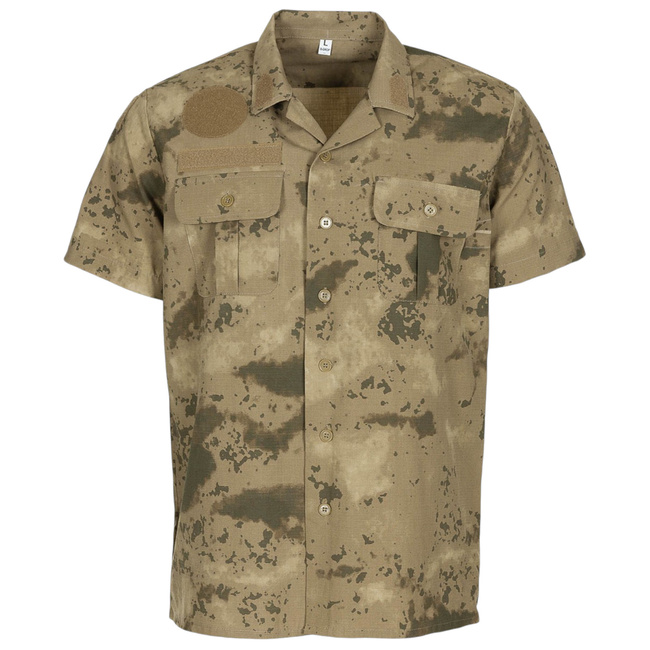 SHORT SLEVED SHIRT - MODEL M2018 - TURKISH ARMY MILITARY SURPLUS - CAMO - USED