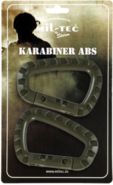 ABS PLASTIC CARABINER SET - Mil-Tec® - OD