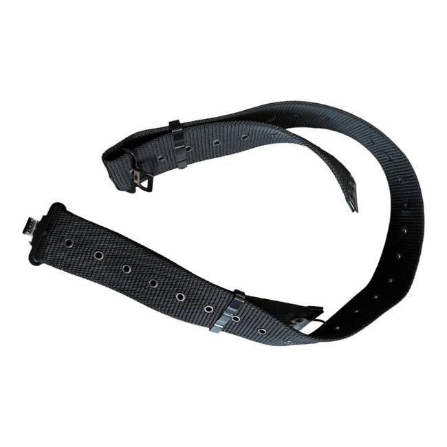 TACTICAL COMBAT BELT, BLACK - MILITARY SURPLUS ROMANIAN ARMY - LIKE NEW