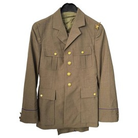 QUARTER QUARTERMASTER SUIT WITH TROUSERS - ROMANIAN ARMY MILITARY SURPLUS - GREEN OD - LIKE NEW