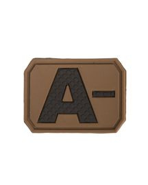 3D BLOOD TYPE PATCH - Mil-Tec® - DARK COYOTE - A NEG