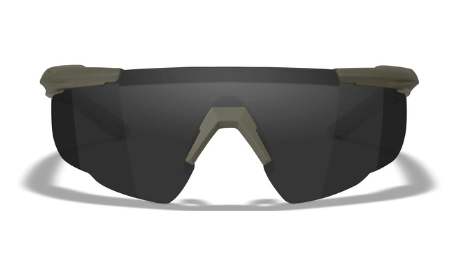 BALLISTIC SUNGLASSES - SABER ADVANCED - WILEY X - GREY/CLEAR/LIGHT RUST - Matte OD Green 
