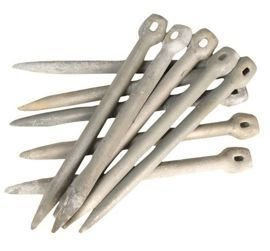 German WWII Grey Iron Tent Peg Like New