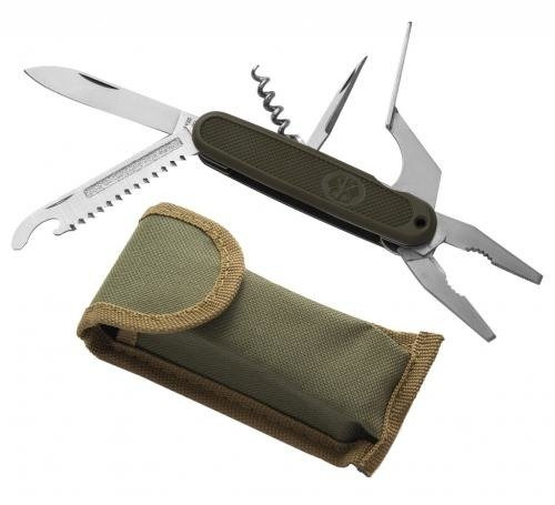 GERMAN OFFICER FOLDING POCKET KNIFE W/ POUCH IMPORT