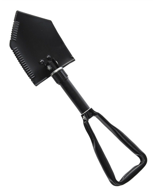 US BLACK 2,5MM TRIFOLD SHOVEL WITH COVER