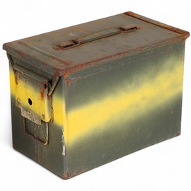 Ammunition Box - Size 3 - 32 x 18,5 x 22 cm - Variable Marking - German Army Military Surplus - Used