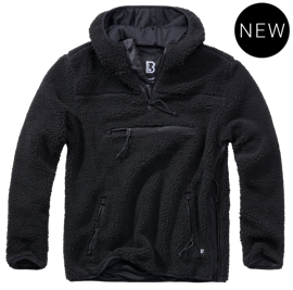 TEDDYFLEECE WORKER PULLOVER - BLACK - BRANDIT
