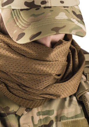 WOODLAND MESH NET SCARF