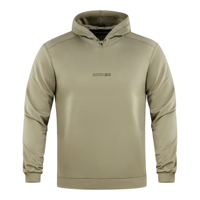 Men s hoodie - Born By Revolution - Tan - M-Tac