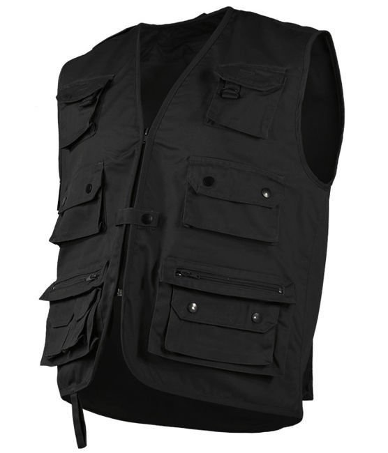 Black HUNTING AND FISHING VEST