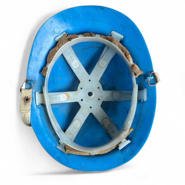 Protective helmet with adjustment and ventilation system - Romanian Army Surplus Military  - Blue - In good condition