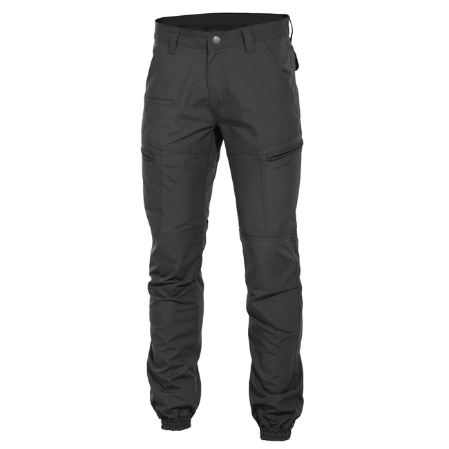 RIP-STOP PANTS - YPERO - PENTAGON - BLACK - LENGTH 32