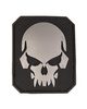 BLACK PVC SKULL 3D PATCH W. HOOK&LOOP CLOSURE