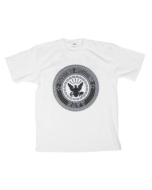 US T-SHIRT ′NAVY′ WHITE