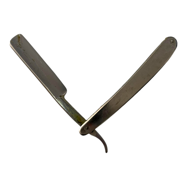 Classic barber razor with AESCULAP engraving - Straight Razor Vintage - Romanian surplus - Collectible item