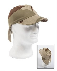 FIELD CAP - DESERT CAMOUFLAGE - GENUINE FRENCH MILITARY SURPLUS - LIKE NEW
