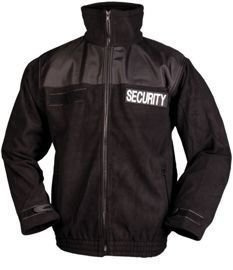 BLACK SECURITY FLEECE JACKET