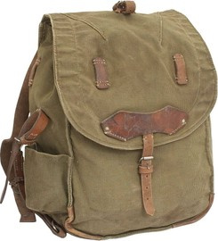 Military Olive Romanian Retro Rucksack - RSR Romanian army - OD Green - Used