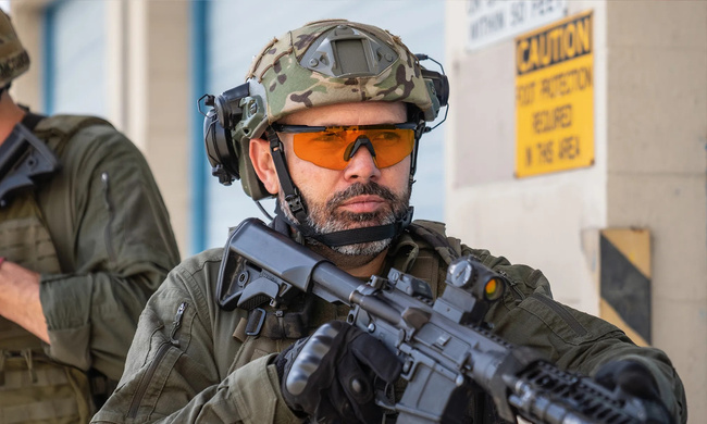 BALLISTIC SUNGLASSES - SABER ADVANCED - WILEY X - GREY/ CLEAR/ LIGHT RUST - Black frame 