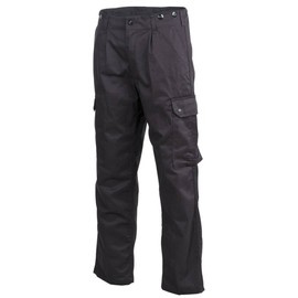 GERMAN TACTICAL TROUSERS, BLACK - LARGE SIZE - MFH