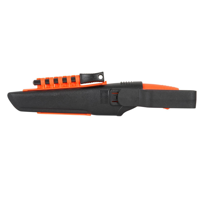 KNIFE - BUSHCRAFT SURVIVAL - WITH SHEATH, SHARPENER AND FIRE STARTER - MORAKNIV® - ORANGE