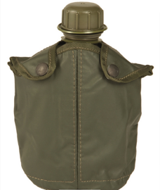 US OD 1qt Plast.canteen W.cover Like New