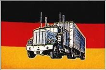 FLAG (91 x 152) cm GERMANY W/ TRUCK