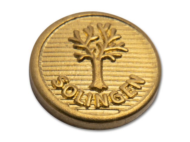 Emblem 9 mm gold 145 years - Böker