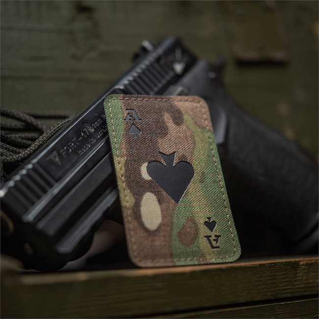 ACE OF SPADES PATCH - LASER CUT - CORDURA - MULTICAM/BLACK - M-TAC