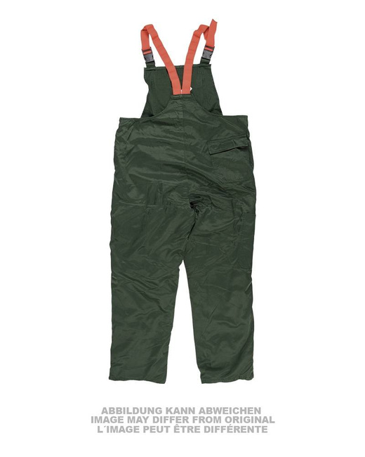 GERMAN RESISTANT PANTS - WITH FLAP - GREEN - MILITARY SURPLUS - USED