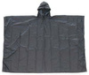US ARMY STYLE BLACK RIP-STOP WET WEATHER POINCHO