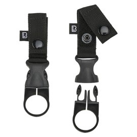 BELT HOLDER FOR BOTTLE - MOLLE - 2 PCS - BLACK - BRANDIT