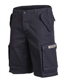 Black PREWASH PARATROOPER SHORTS
