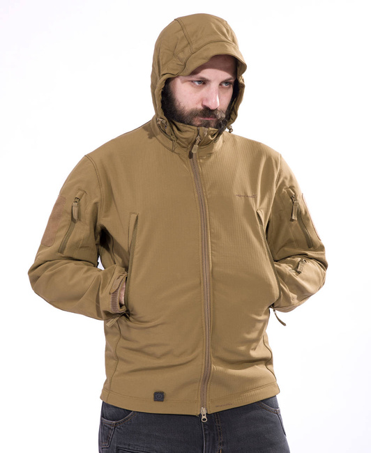 WATERPROOF RAIN JACKET - ARTAXES SOFTSHELL - PENTAGON - RAL7013