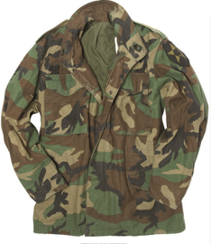 US FIELD JACKET - WOODLAND M65 - MILITARY SURPLUS - USED