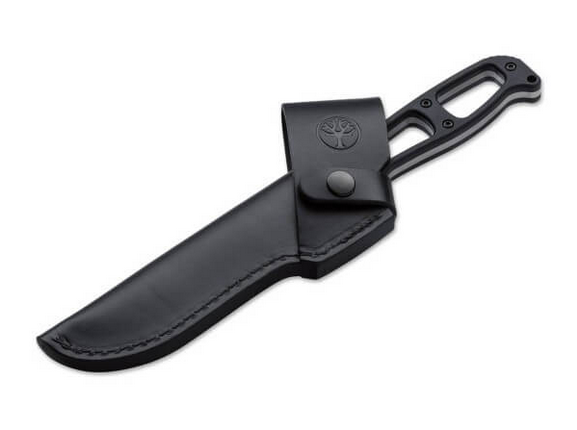 LEATHER SHEATH G.E.K. - BLACK - BOKER