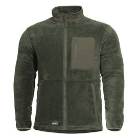 FULL ZIP FLEECE SWEATER - GRIZZLY - PENTAGON® - CAMO GREEN